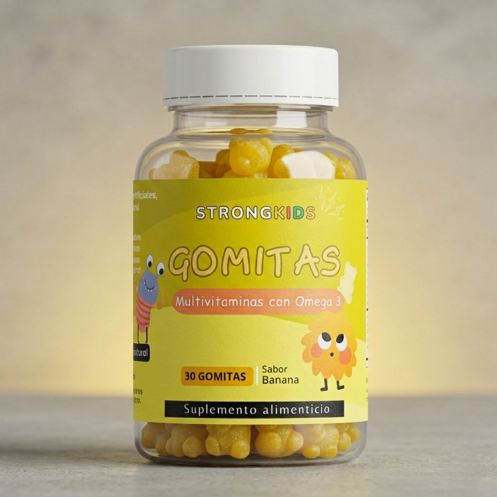 Gomitas Multivitamínicas Niños Con Omega3 Banana