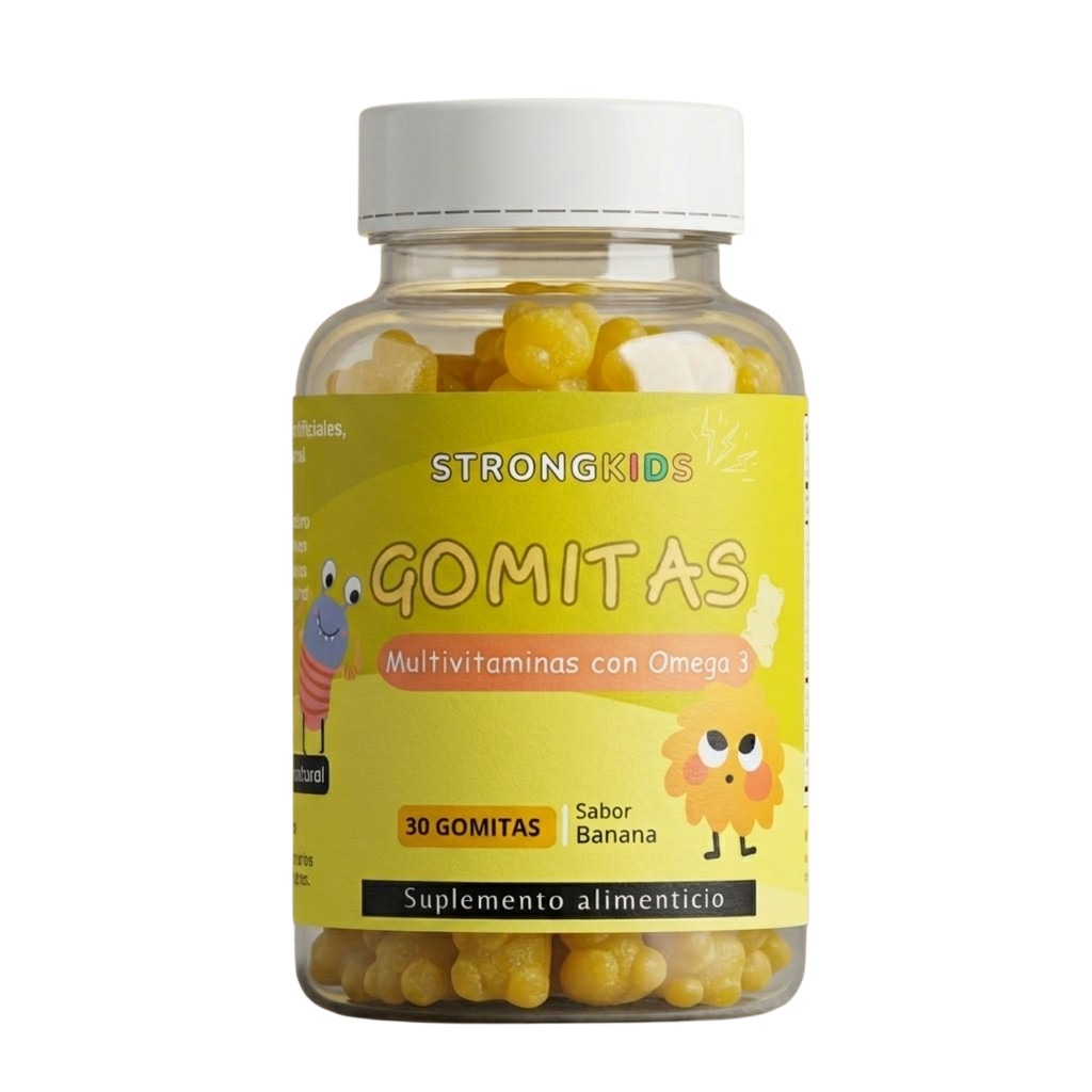 Gomitas Multivitamínicas Niños Con Omega3 Banana