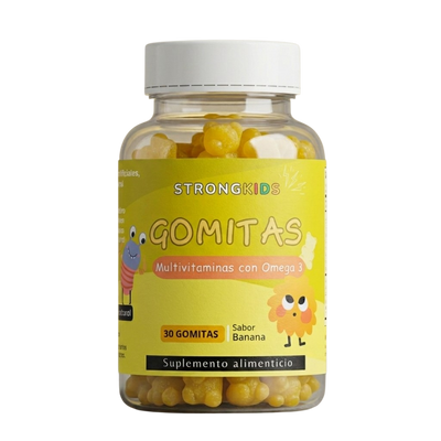 Gomitas Multivitamínicas Niños Con Omega3 Banana