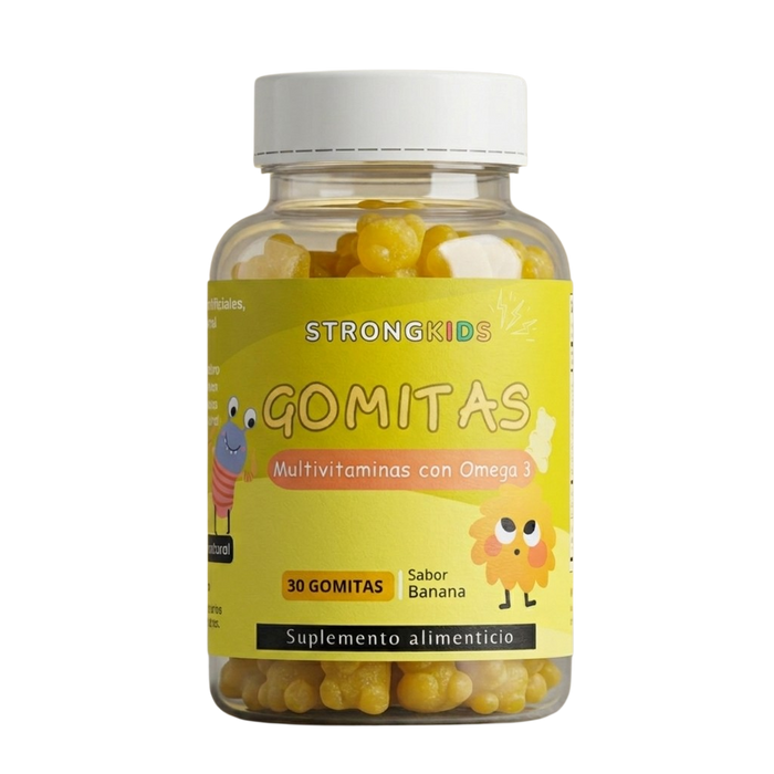 Gomitas Multivitamínicas Niños Con Omega3 Banana